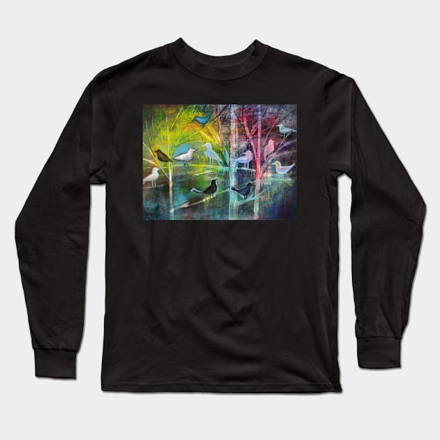 Bird spirits Long Sleeve T-Shirt by karincharlotte